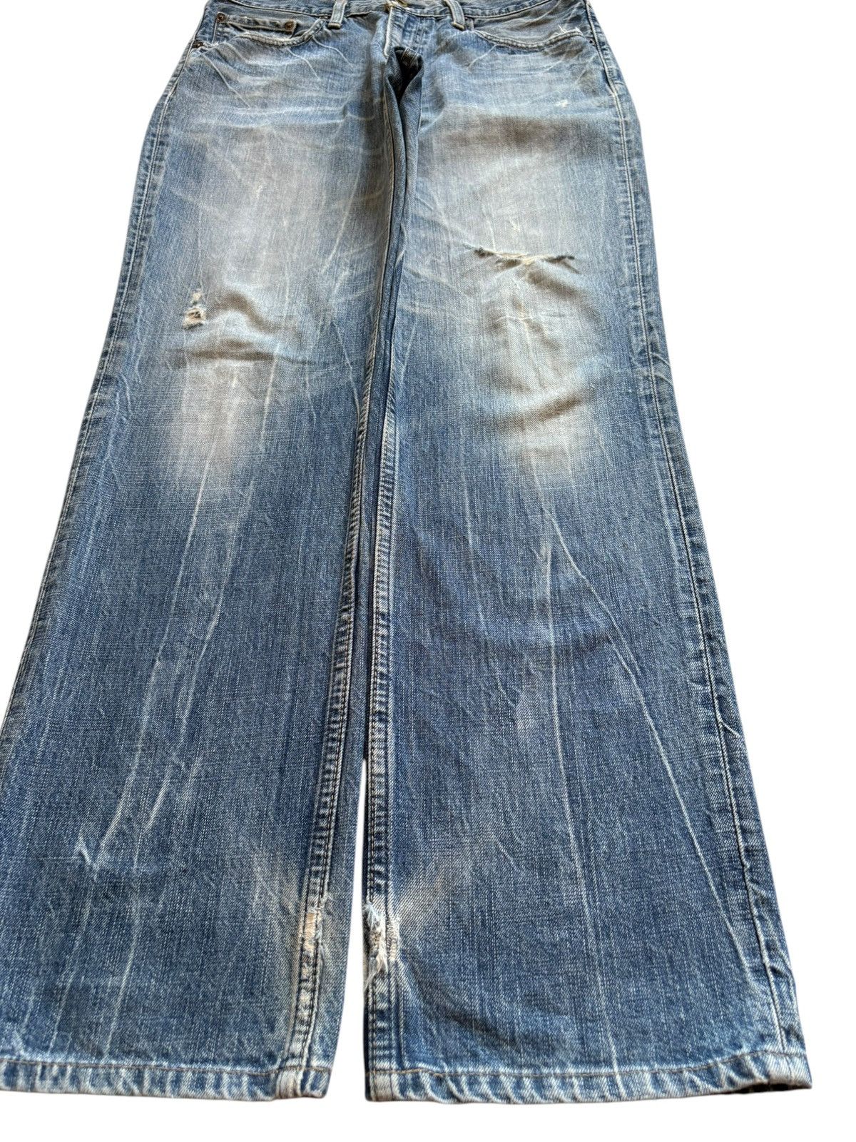 Levi's SALES🔥Vintage 90s Levis 502 Mud Wash Distressed Loose Jeans Size US 32 / EU 48 - 7 Thumbnail