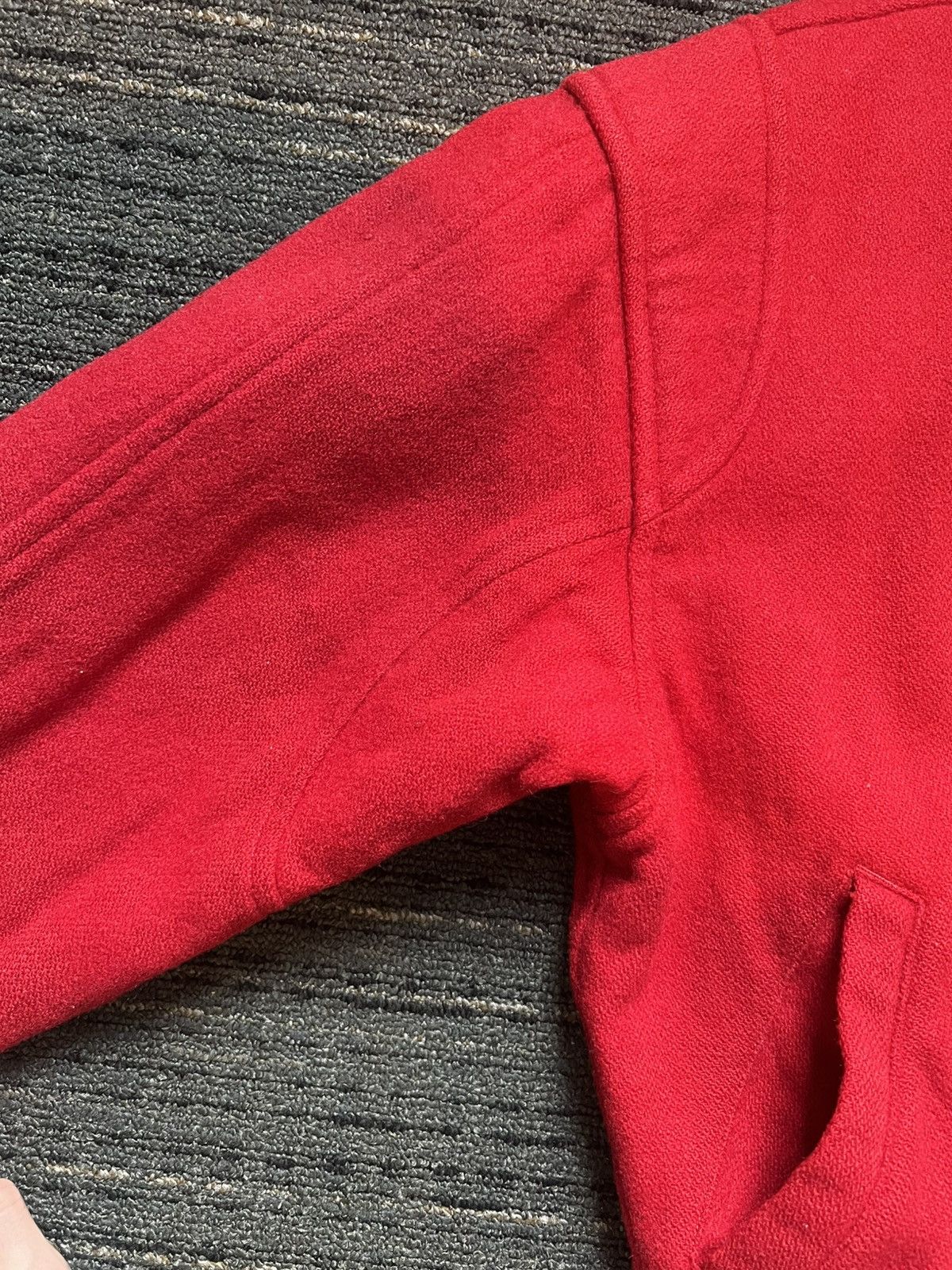 Kansai Yamamoto Vintage Kansai Yamamoto Red Varsity Bomber Jacket Size US L / EU 52-54 / 3 - 6 Thumbnail