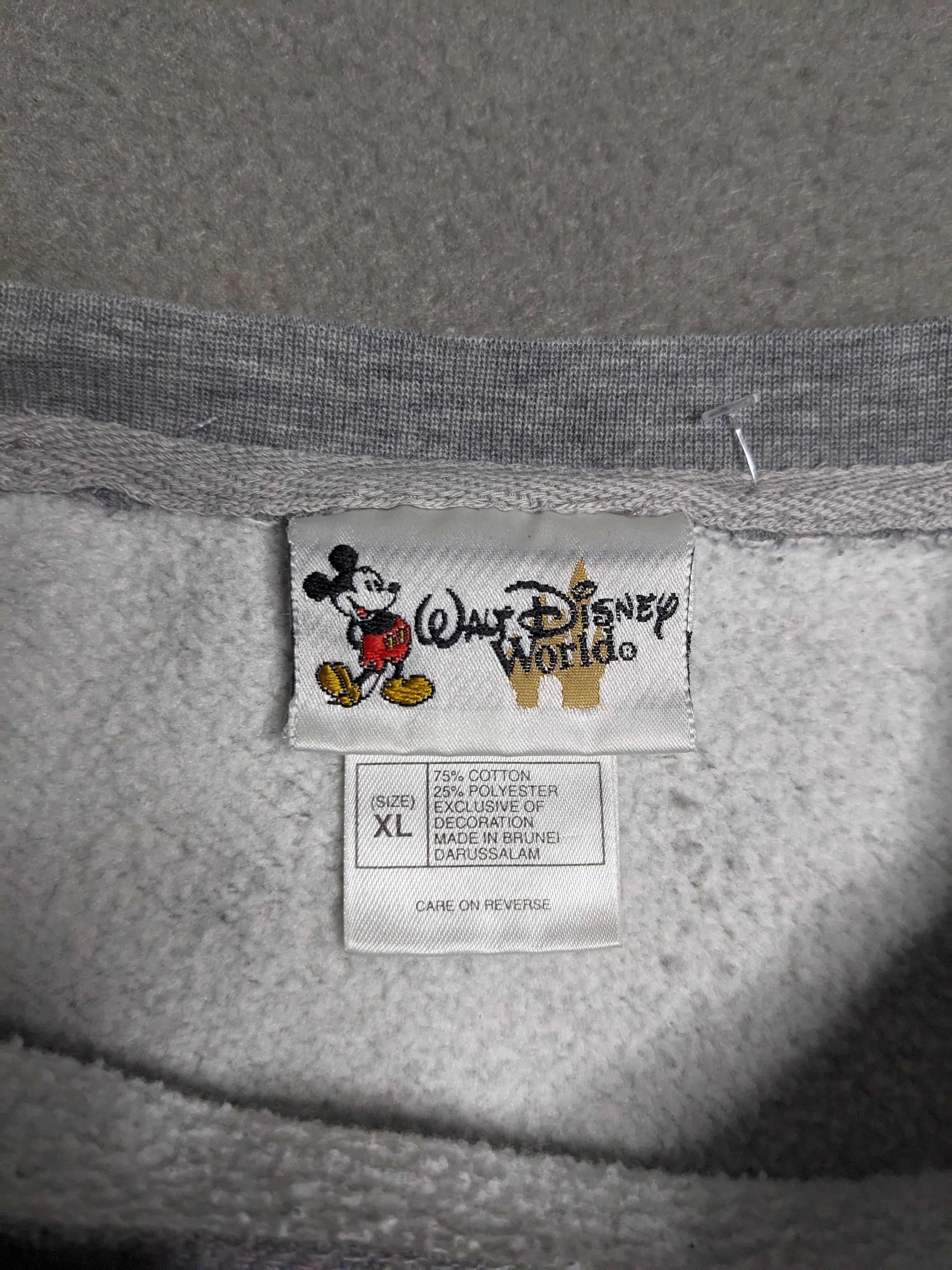 Disney VTG 90s Walt Disney World Mickey Mouse Sweater Fleece Sz XL Size US XL / EU 56 / 4 - 7 Thumbnail