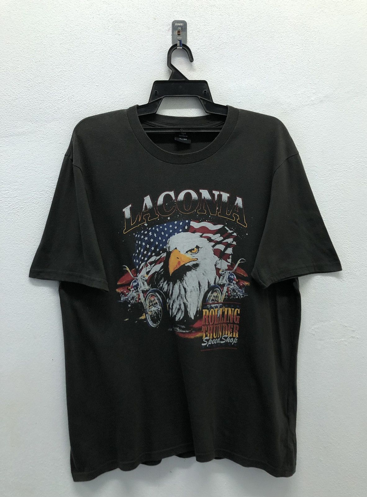 Vintage T-Bar x Cotton On Laconia Rolling Thunder Speed Shop T-Shirt Size US XL / EU 56 / 4 - 1 Thumbnail