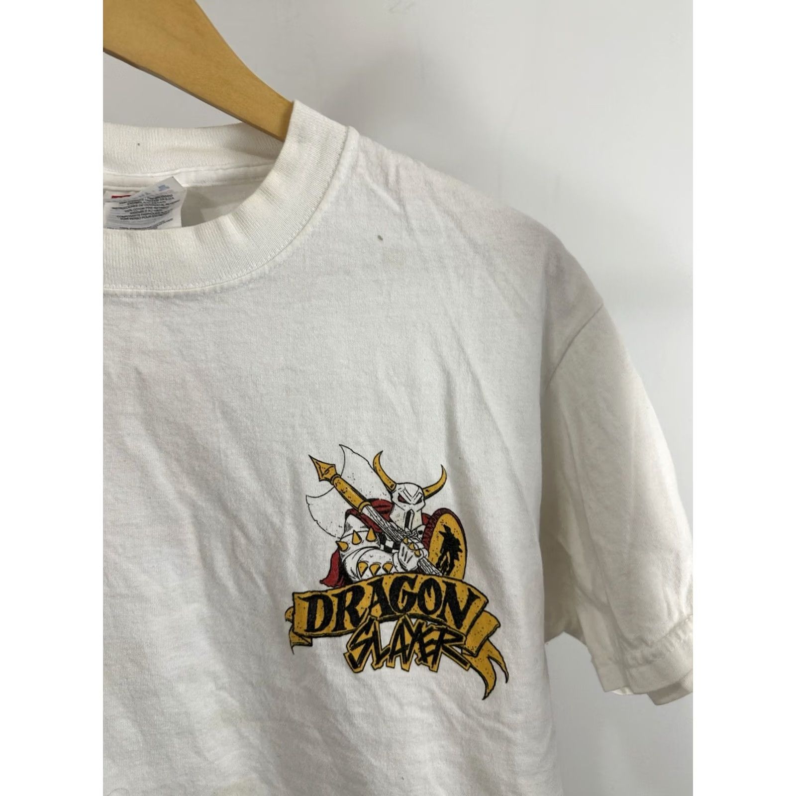 Hanes RARE VTG Kreg Christensen Dragon Slayer Monster Truck T-Shirt Size M White Men Size US M / EU 48-50 / 2 - 6 Thumbnail