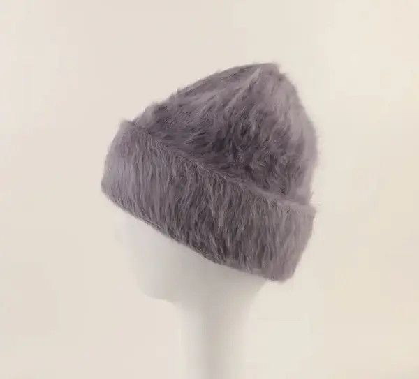 Japanese Brand Hirose x Etou Fashion Fluffy Rabbit Fur Beanie Hat Size ONE SIZE - 1 Thumbnail