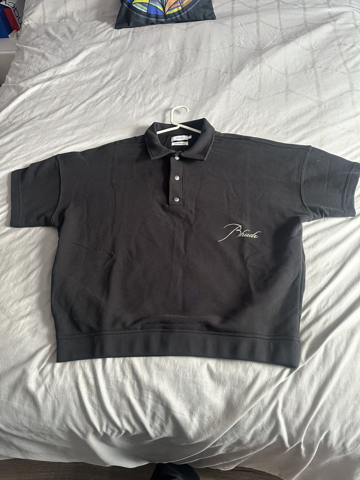 Rhude Rhude pique snap short sleeve polo Size US M / EU 48-50 / 2 - 2 Thumbnail