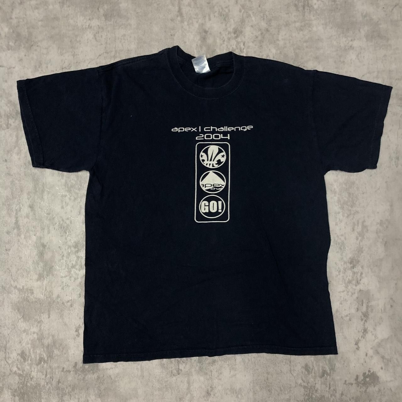 Gildan Apex Challenge 2004 black cotton t-shirt tshirt #retro Size US L / EU 52-54 / 3 - 1 Thumbnail