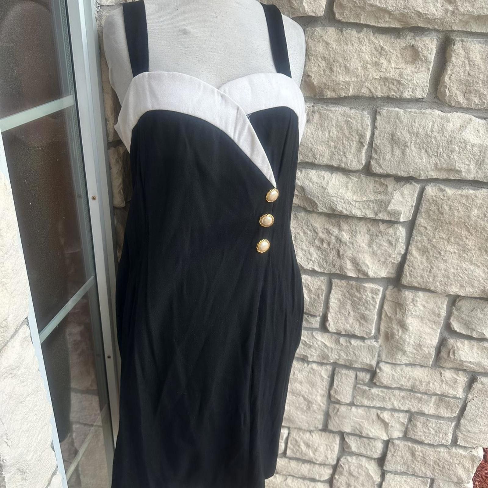 Other Black and white 90s vintage ddress #90sfashion Size XXL / US 16-18 / IT 52-54 - 4 Thumbnail