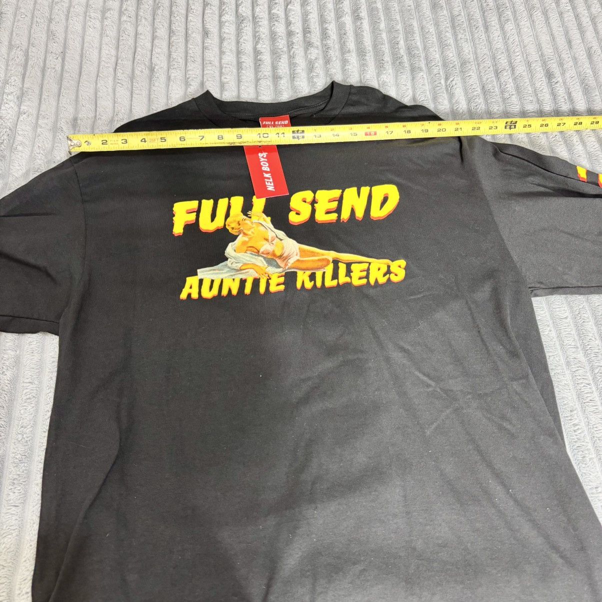 Full Send Full Send Nelk Auntie Killers Black Long Sleeve Shirt XL Size US XL / EU 56 / 4 - 4 Thumbnail