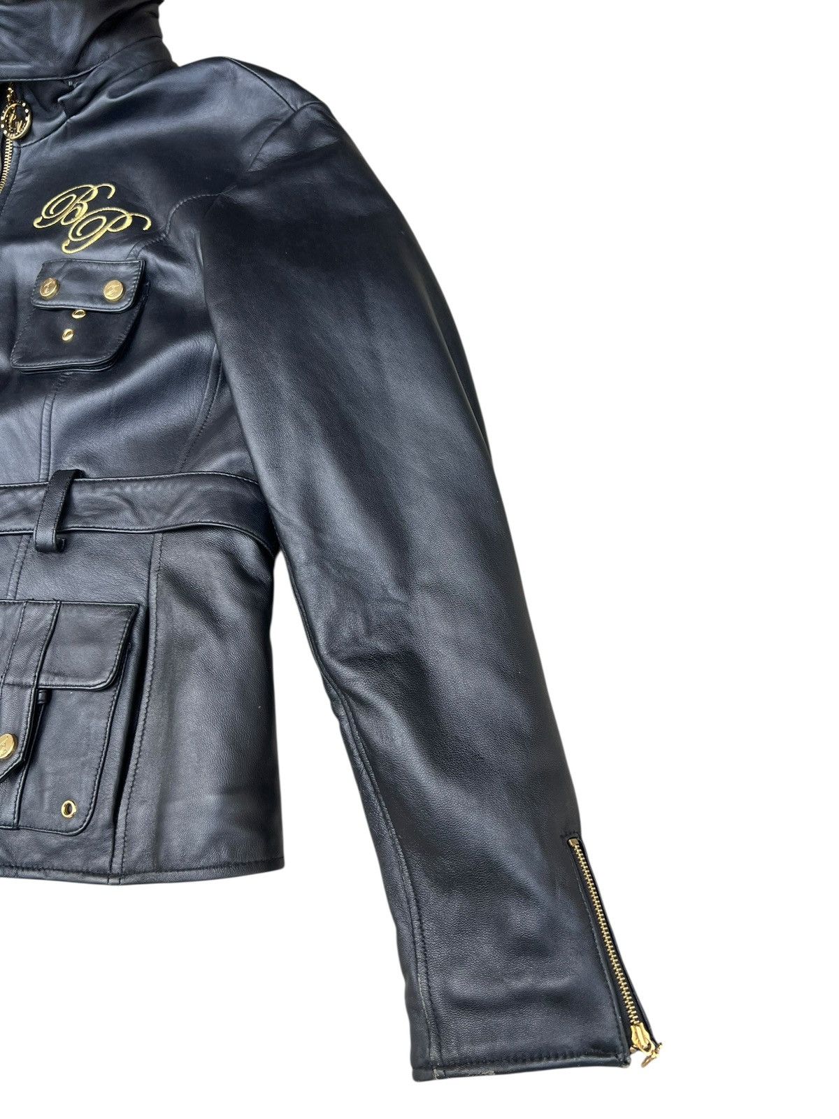 Leather Baby Phat Nappa Leather Jacket Hoodie Size L / US 10 / IT 46 - 11 Thumbnail
