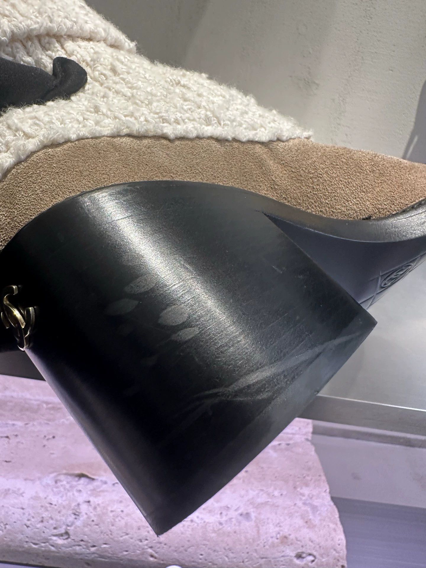 Chanel Chanel 99 New Camel Sock Boots 37.5 Heel Scratches Size US 7 / IT 37 - 5 Thumbnail