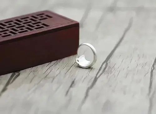Other S990 silver cat adjustable ring Size ONE SIZE - 4 Thumbnail