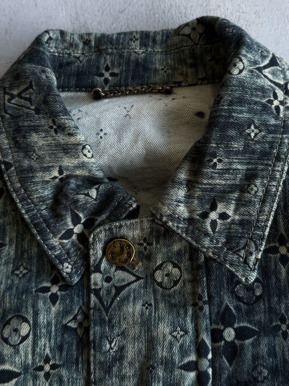 Louis Vuitton Louis Vuitton - Blue Star Monogram Denim Jacket Size US S / EU 44-46 / 1 - 7 Thumbnail