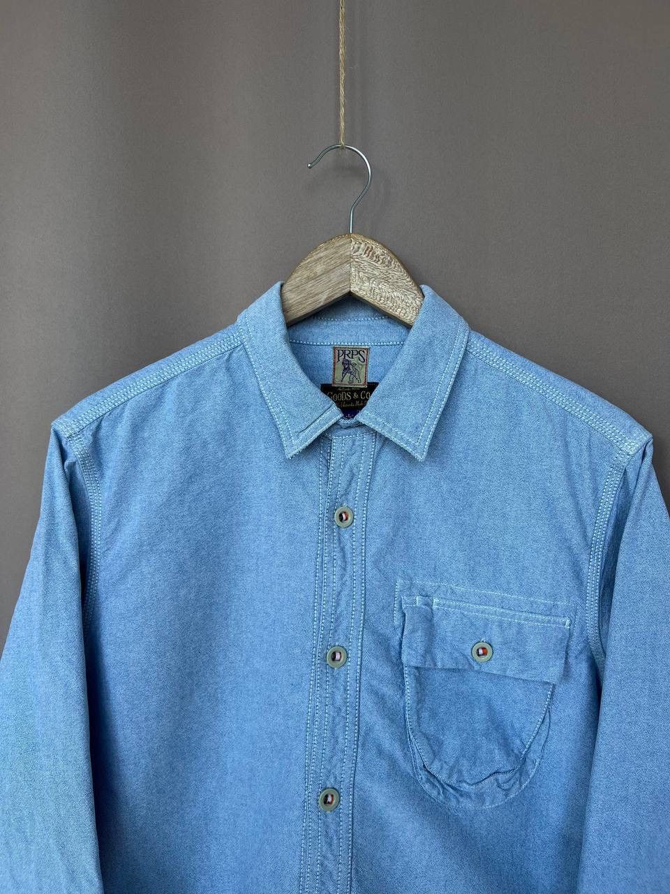 Prps PRPS Goods & Company Button Denim Shirt Mens Size L Vintage Size US L / EU 52-54 / 3 - 2 Thumbnail