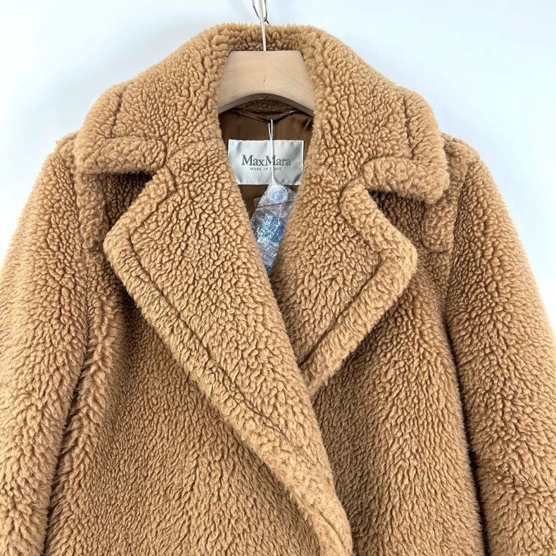 Max Mara Max Mara Brown Teddy Bear Cropped Coat Size S / US 4 / IT 40 - 5 Thumbnail