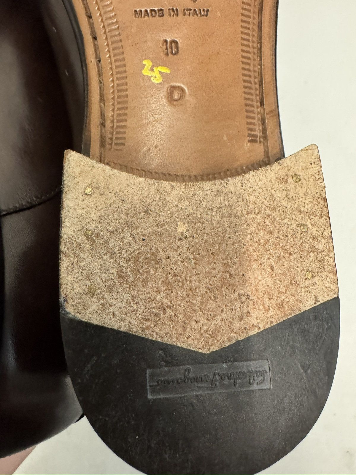 Salvatore Ferragamo Salvatore Ferragamo Square Toe Oxford Dress Shoe 10 D $900 Size US 10 / EU 43 - 11 Thumbnail