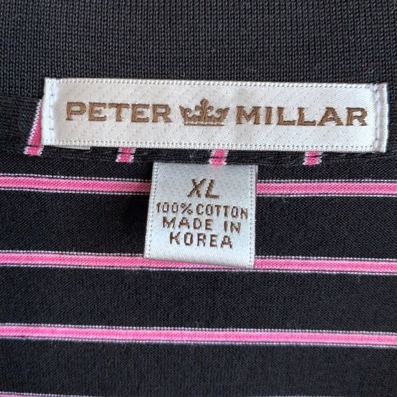 Peter Millar Peter Millar Crown Striped Short Sleeve Polo Shirt Size XL Size US XL / EU 56 / 4 - 2 Thumbnail