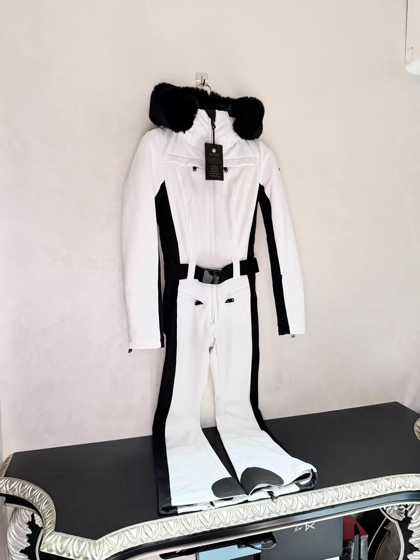 Goldbergh Goldbergh Women's Black & White Ski Jumpsuit Size 34 Size 24" / US 00 / IT 34 - 2 Thumbnail
