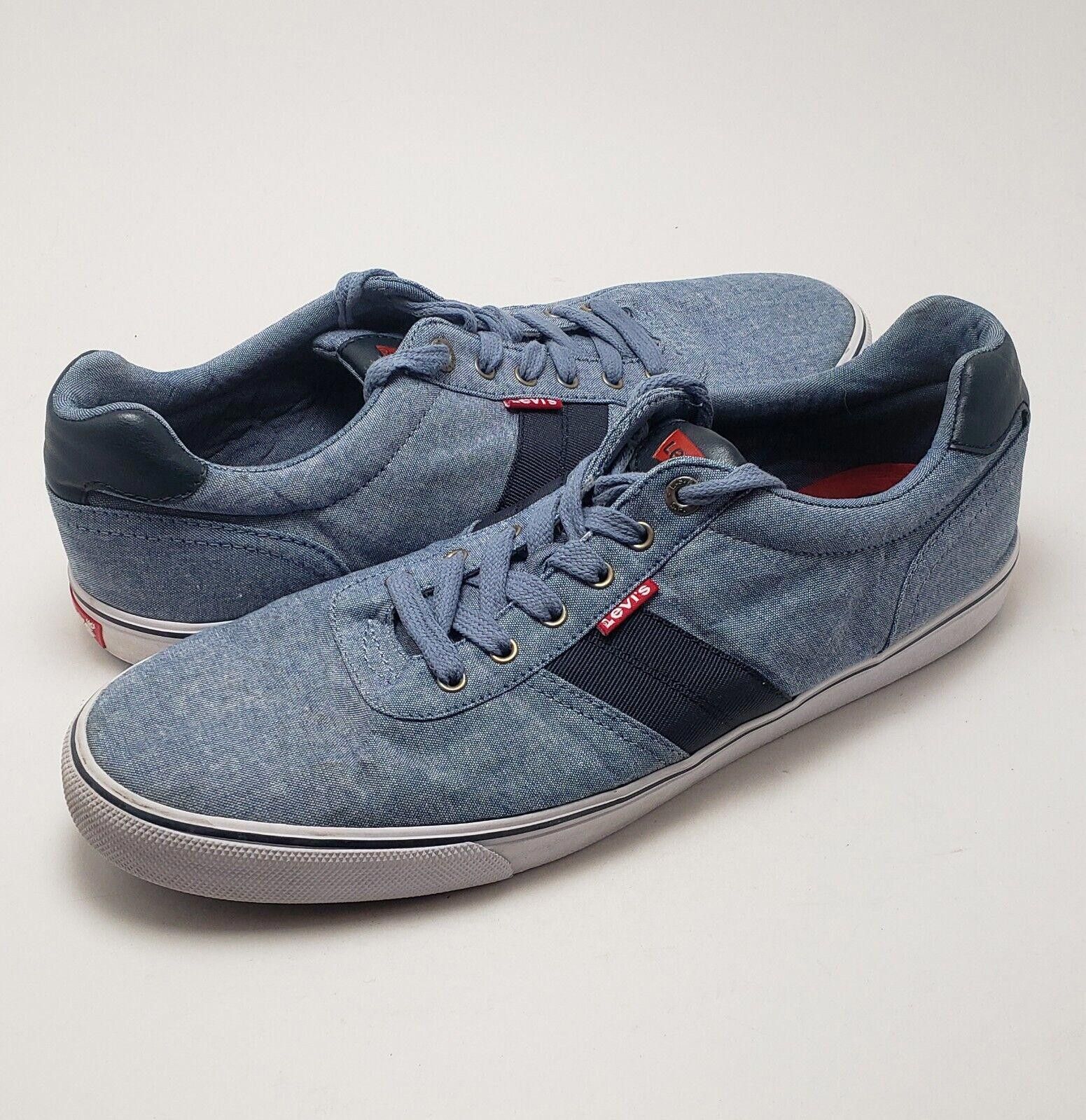 Mens Levis Comfort Canvas Blue Shoes 51744138U Size 13