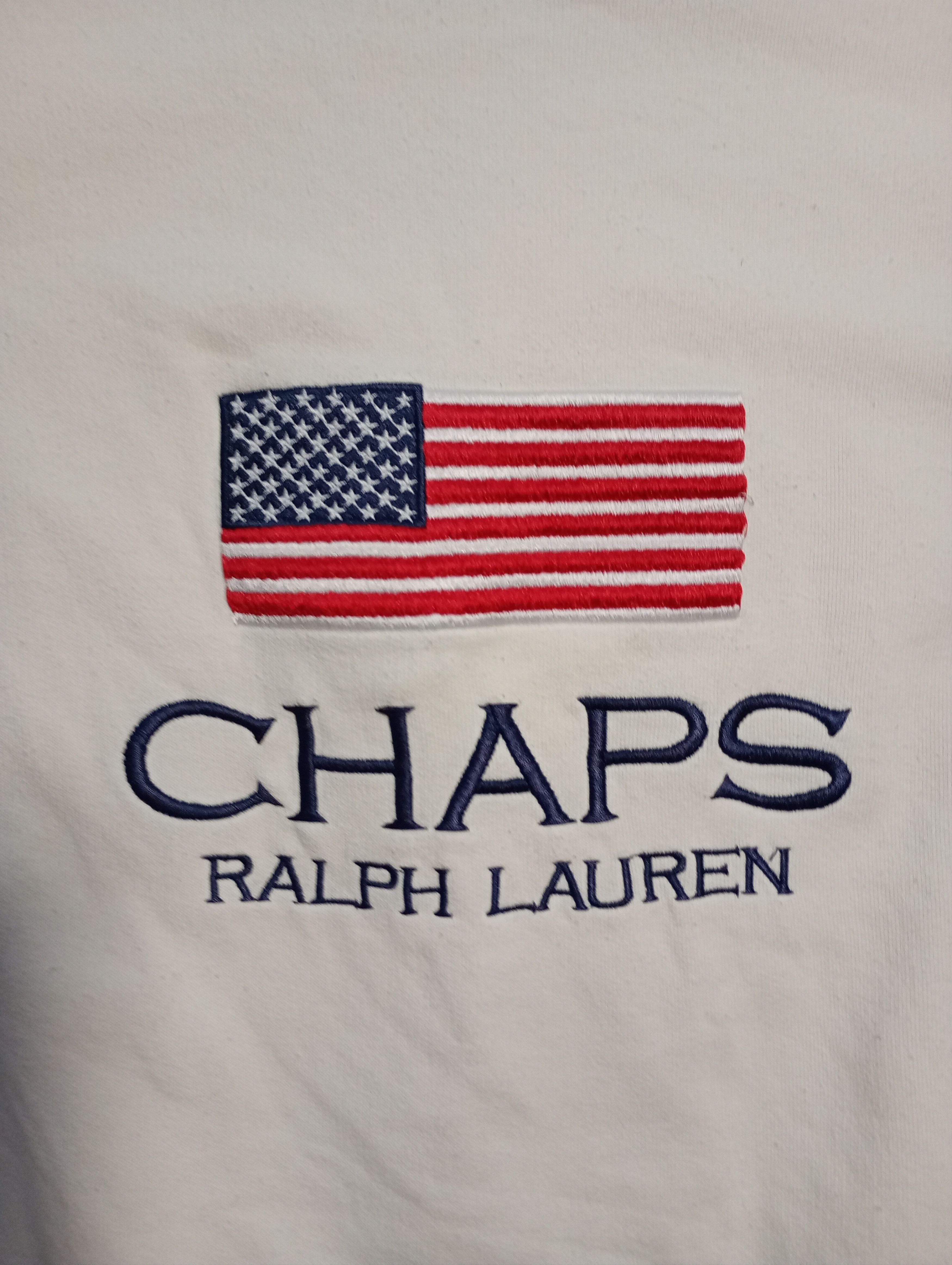Chaps Ralph Lauren Chaps Ralph Lauren American Flag Sweatshirt Vintage Size US XL / EU 56 / 4 - 6 Thumbnail