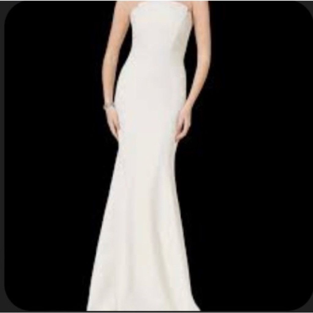 Jil Stuart JILL STUART Strapless Minimalist Bandeau Wedding Gown Dress Size S / US 4 / IT 40 - 2 Thumbnail