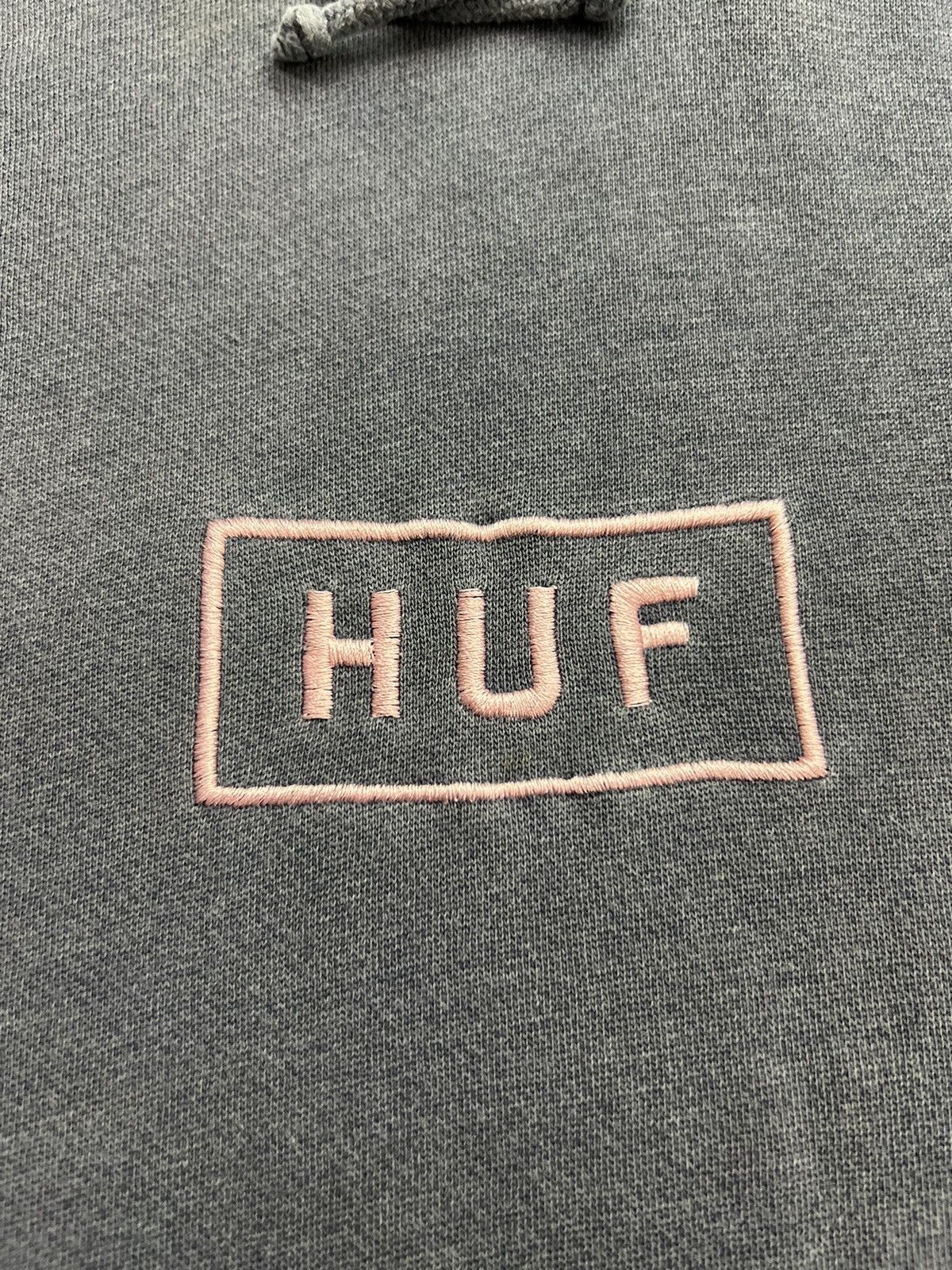 Huf Early Y2K Vintage Huf Hoodie Pastel Matte Sun Faded Blue Size US S / EU 44-46 / 1 - 7 Thumbnail