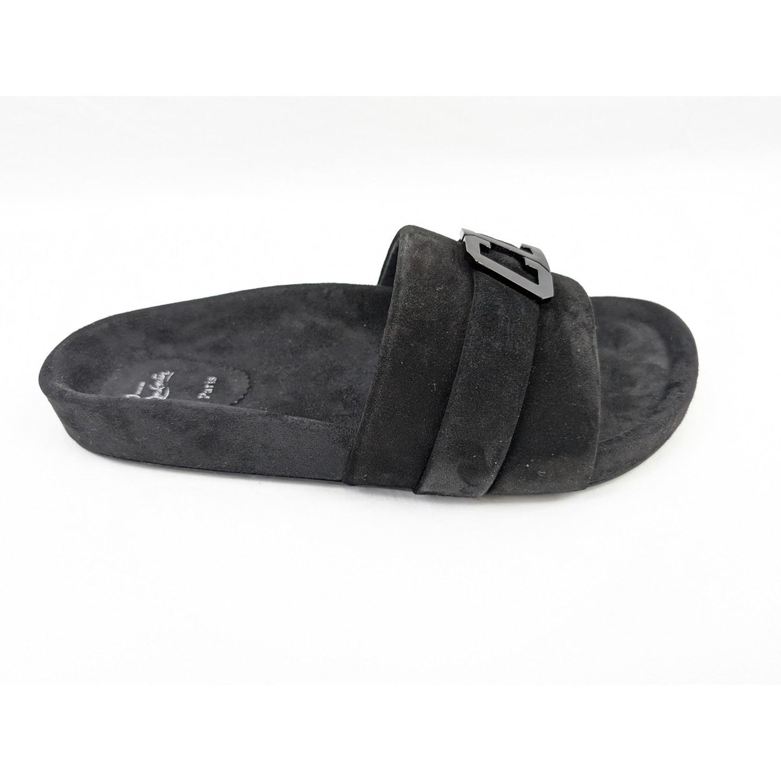 Christian Louboutin o1rshd1 Crosta Varsimule Bizz Flat in Black Size US 13 / EU 46 - 3 Thumbnail