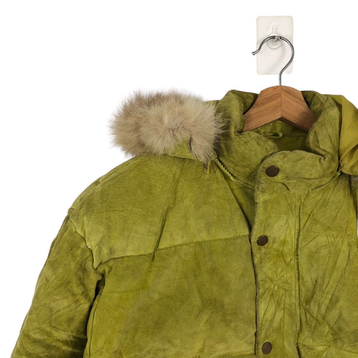 Japanese Brand 🔥VINTAGE BOMBER JACKET UNKNOWN JAPAN MADE MINK FUR HOODIE Size US M / EU 48-50 / 2 - 6 Thumbnail