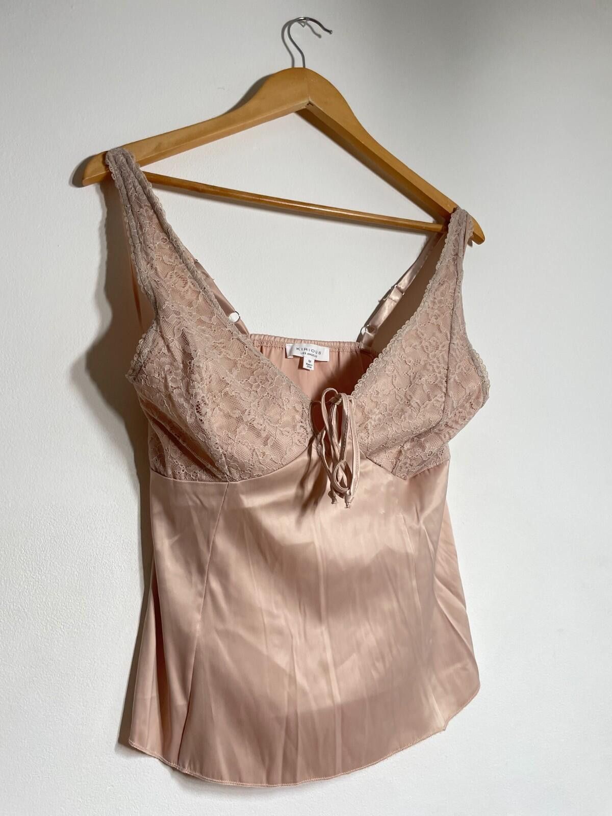 Other Kirious Los Angeles Blush Satin Lace Cami Top BNWT M Size M / US 6-8 / IT 42-44 - 1 Thumbnail