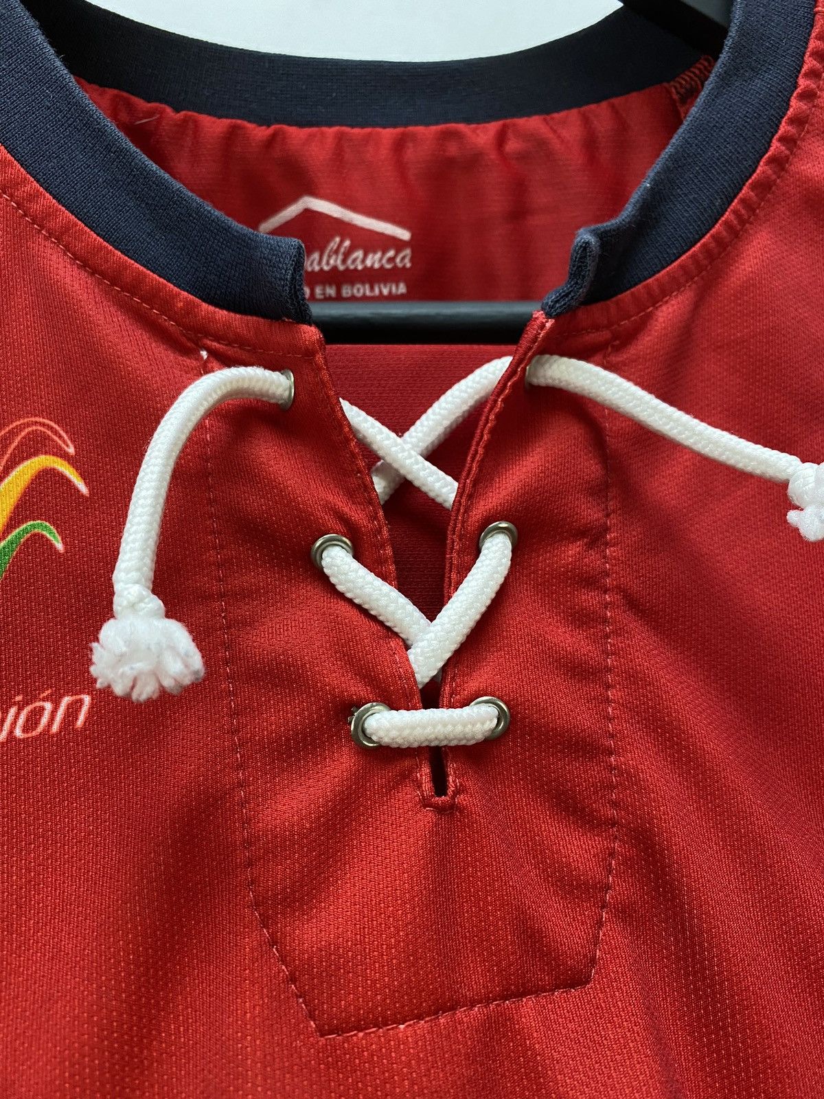 Vintage Jorge Wilstermann #14 Home Soccer Jersey 2014 2015 Bolivian Size US L / EU 52-54 / 3 - 10 Thumbnail