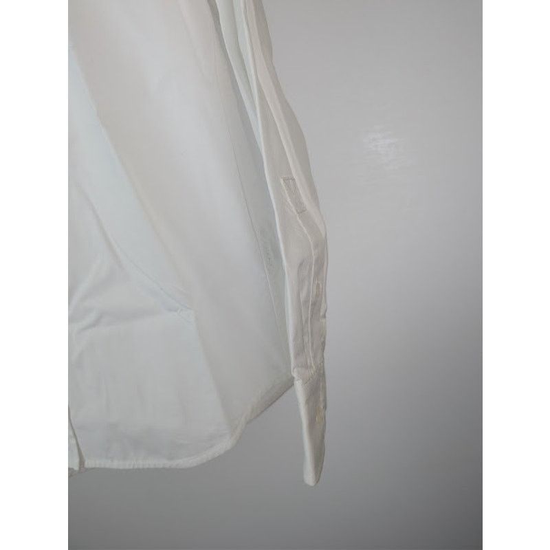 Bottega Veneta o1rshd1 Compact Cotton Canvas Shirt in White Size US S / EU 44-46 / 1 - 6 Thumbnail