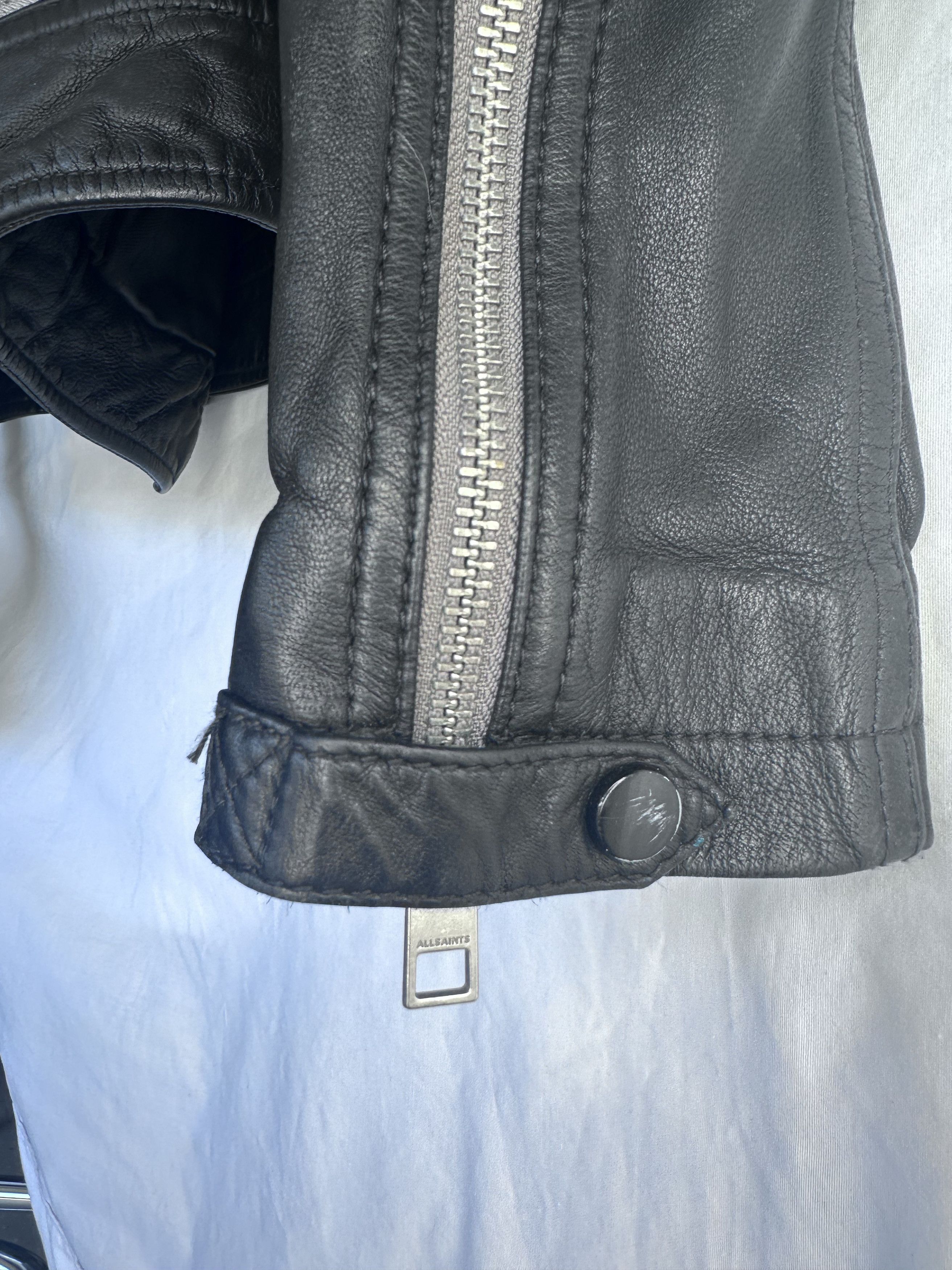 Allsaints ALLSAINTS | Cargo Leather Bike Jacket Size XS / US 0-2 / IT 36-38 - 7 Thumbnail