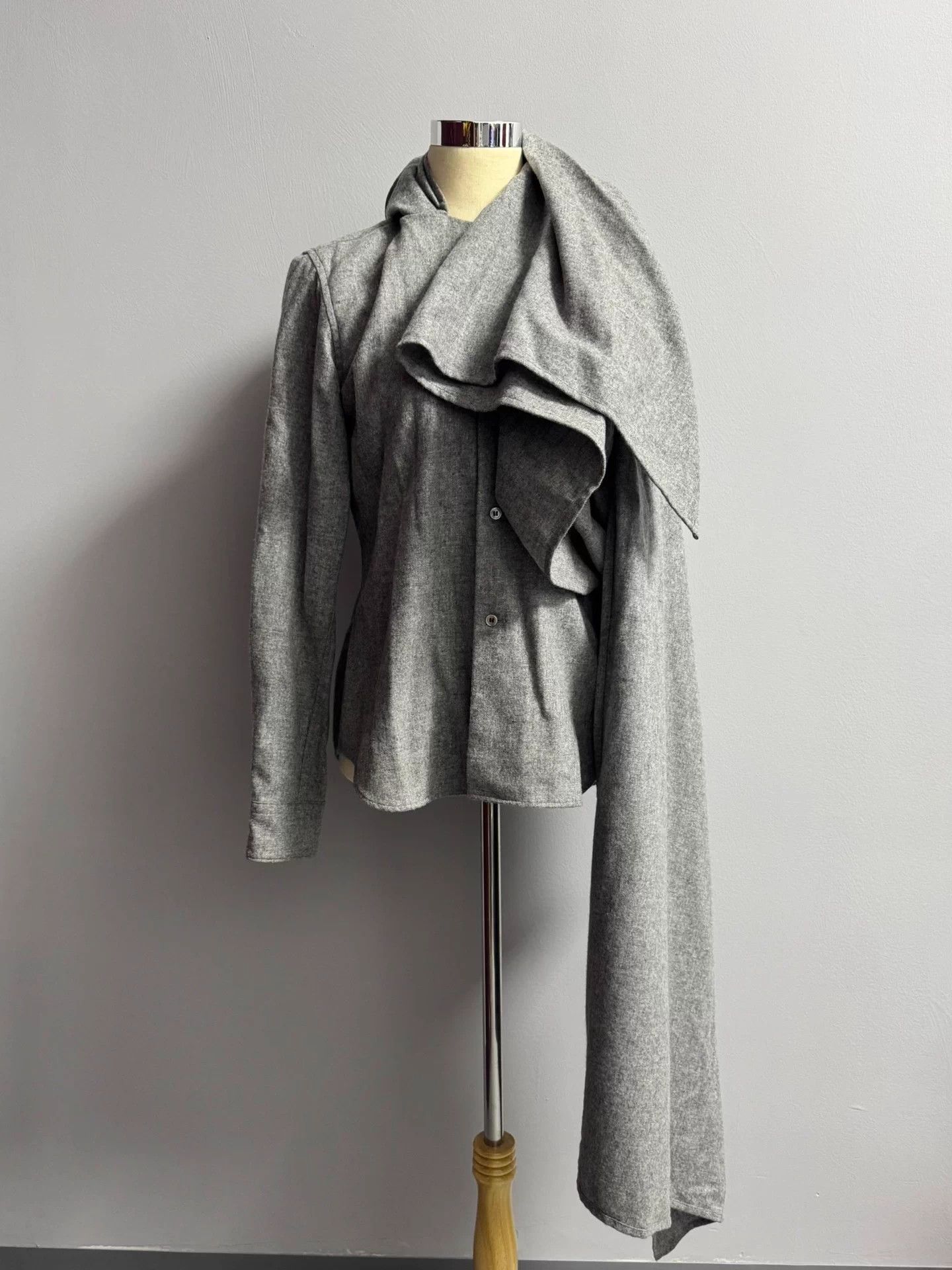 Comme des Garcons Comme des Garçons 10aw grey two-piece shirt Size M / US 6-8 / IT 42-44 - 4 Thumbnail