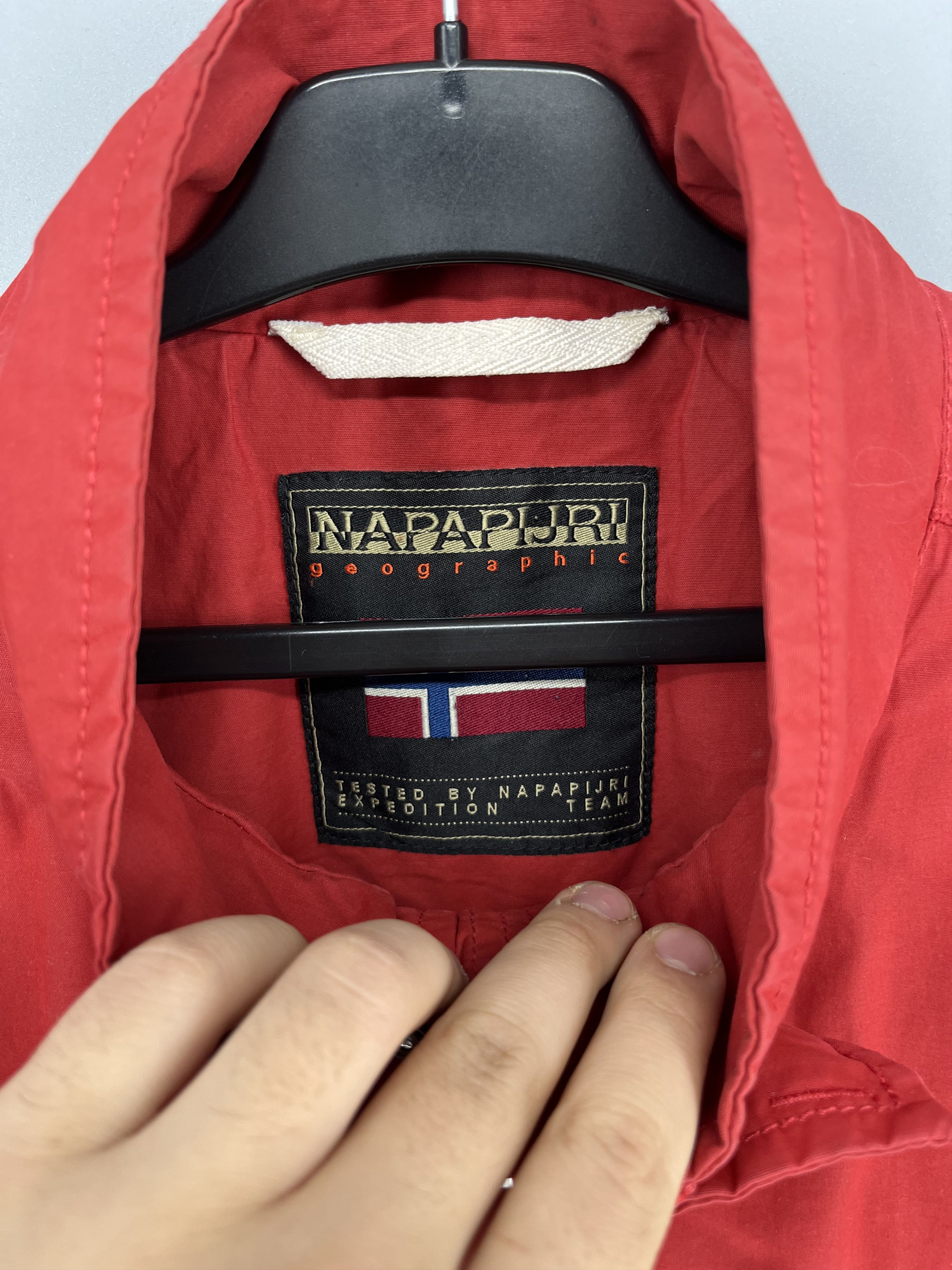 Napapijri Vintage y2k Napapijri Zip Jacket Red size XL Size US XL / EU 56 / 4 - 8 Thumbnail