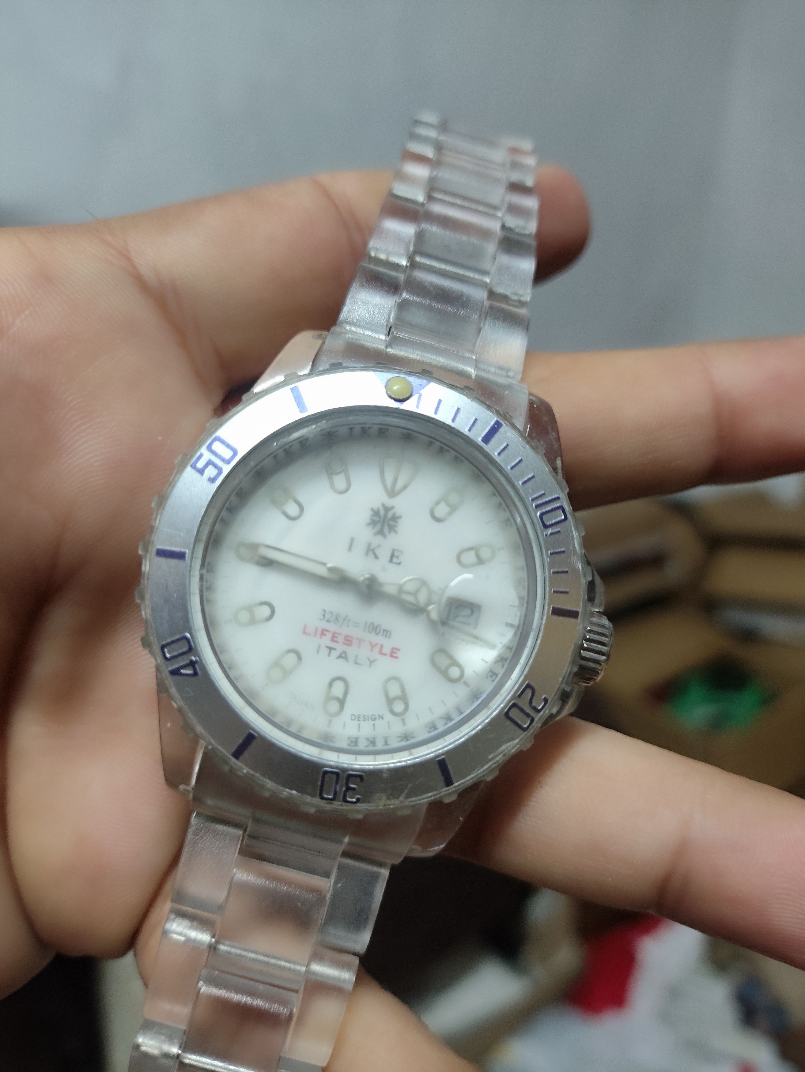 Japanese Brand × Vintage IKE ITALY LIFESTYLE WATCH. DESIGN RARE WITH CLEAR MATERIAL Size ONE SIZE - 4 Thumbnail