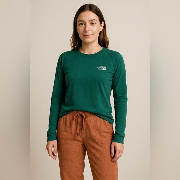 The North Face North Face FlashDry Long Sleeve Top – Forest Green (Size S) Size S / US 4 / IT 40 - 1 Thumbnail