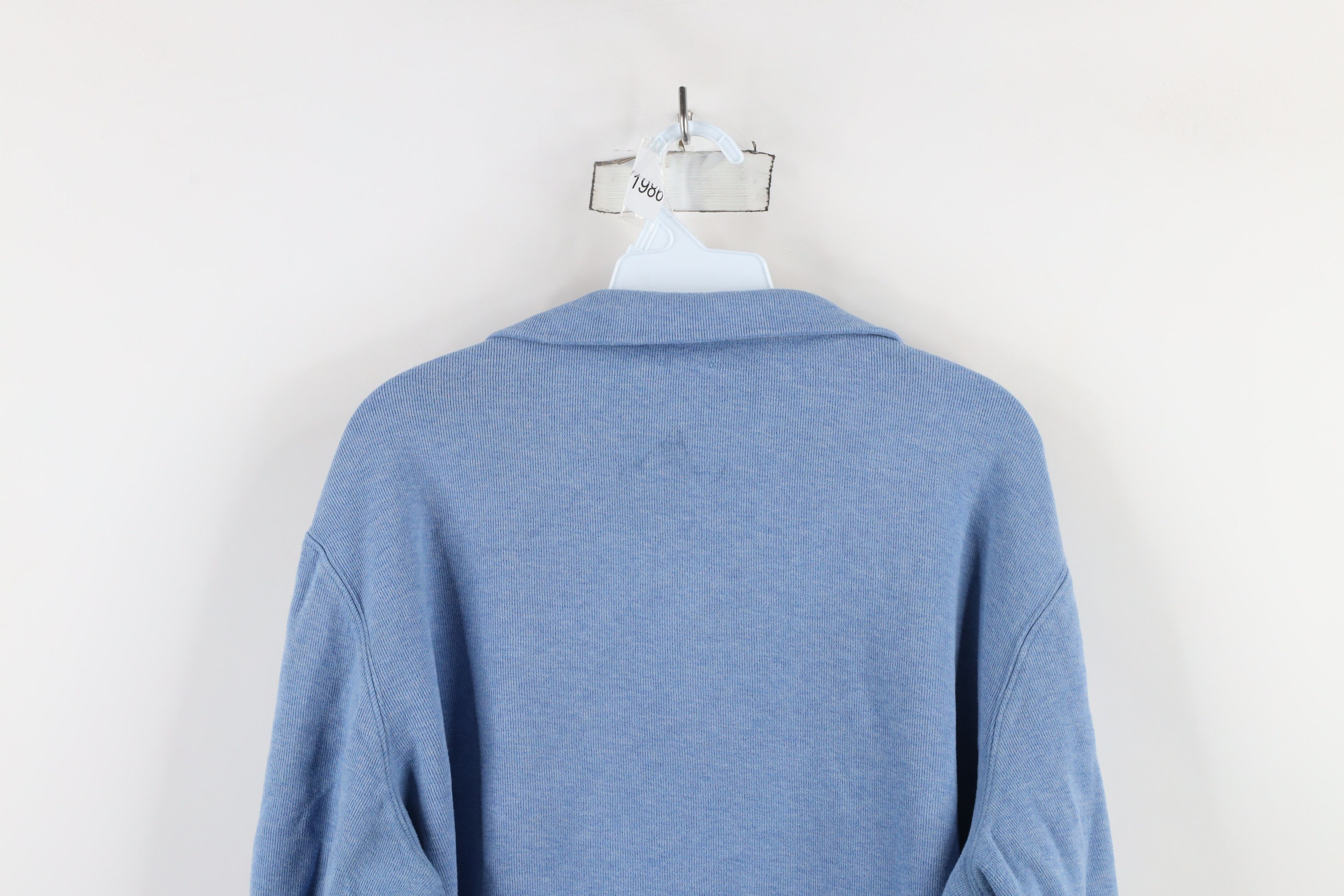 Ralph Lauren × Vintage Vintage Ralph Lauren Rib Cotton Ribbed Knit Half Zip Sweater Size US L / EU 52-54 / 3 - 10 Thumbnail