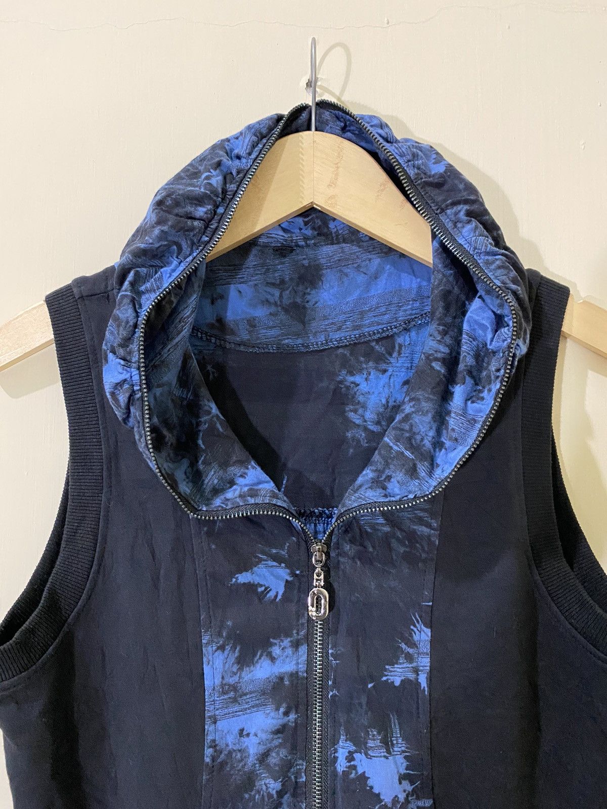 Japanese Brand Japanese GOA Style Blue Dark Gothic Sleeveless Hoodie Size US M / EU 48-50 / 2 - 4 Thumbnail
