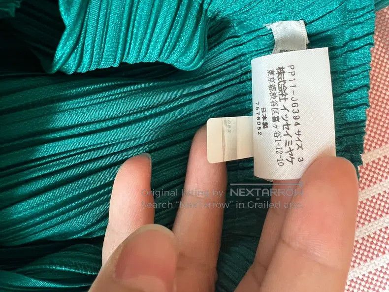 Issey Miyake Issey Miyake size:3 Green Kelp-style Midi Skirt Size 31" - 3 Thumbnail
