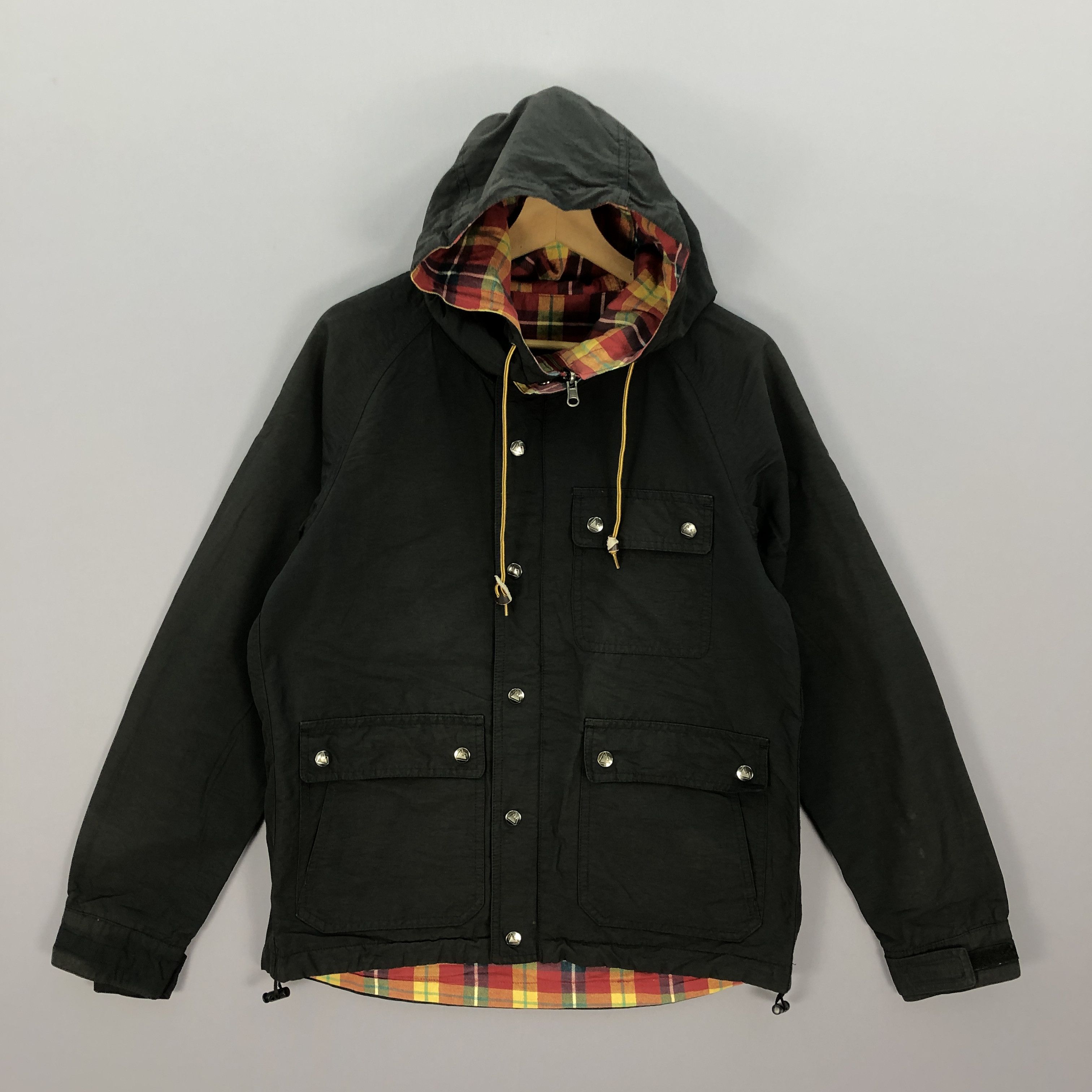 If Six Was Nine × Japanese Brand × Vintage Sixty Forty Checkered Reversible Zip Up Hoodie Jackets Size US M / EU 48-50 / 2 - 4 Thumbnail