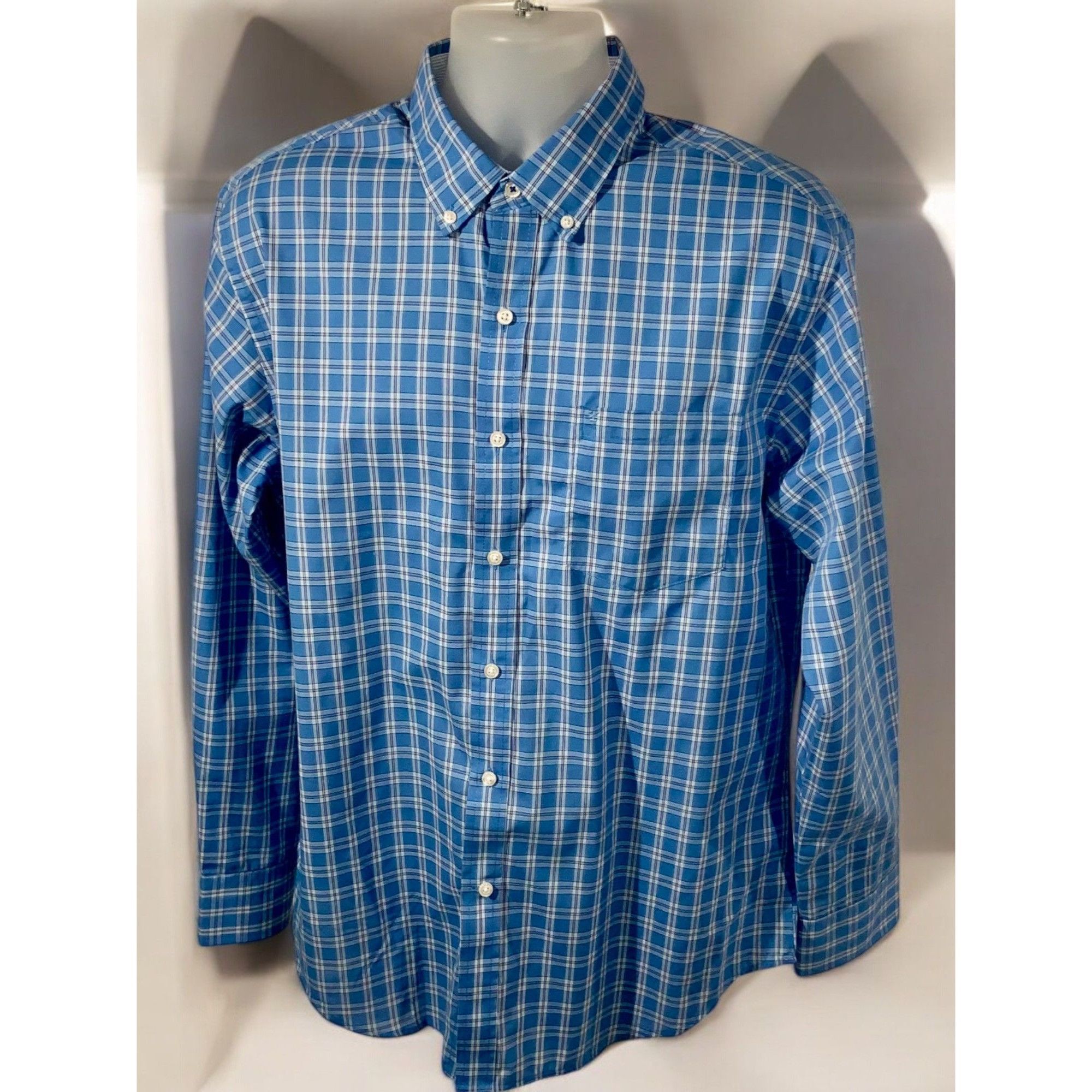 Izod Izod Mens Plaid Button Down Long Sleeve Shirt Large Size US L / EU 52-54 / 3 - 2 Thumbnail