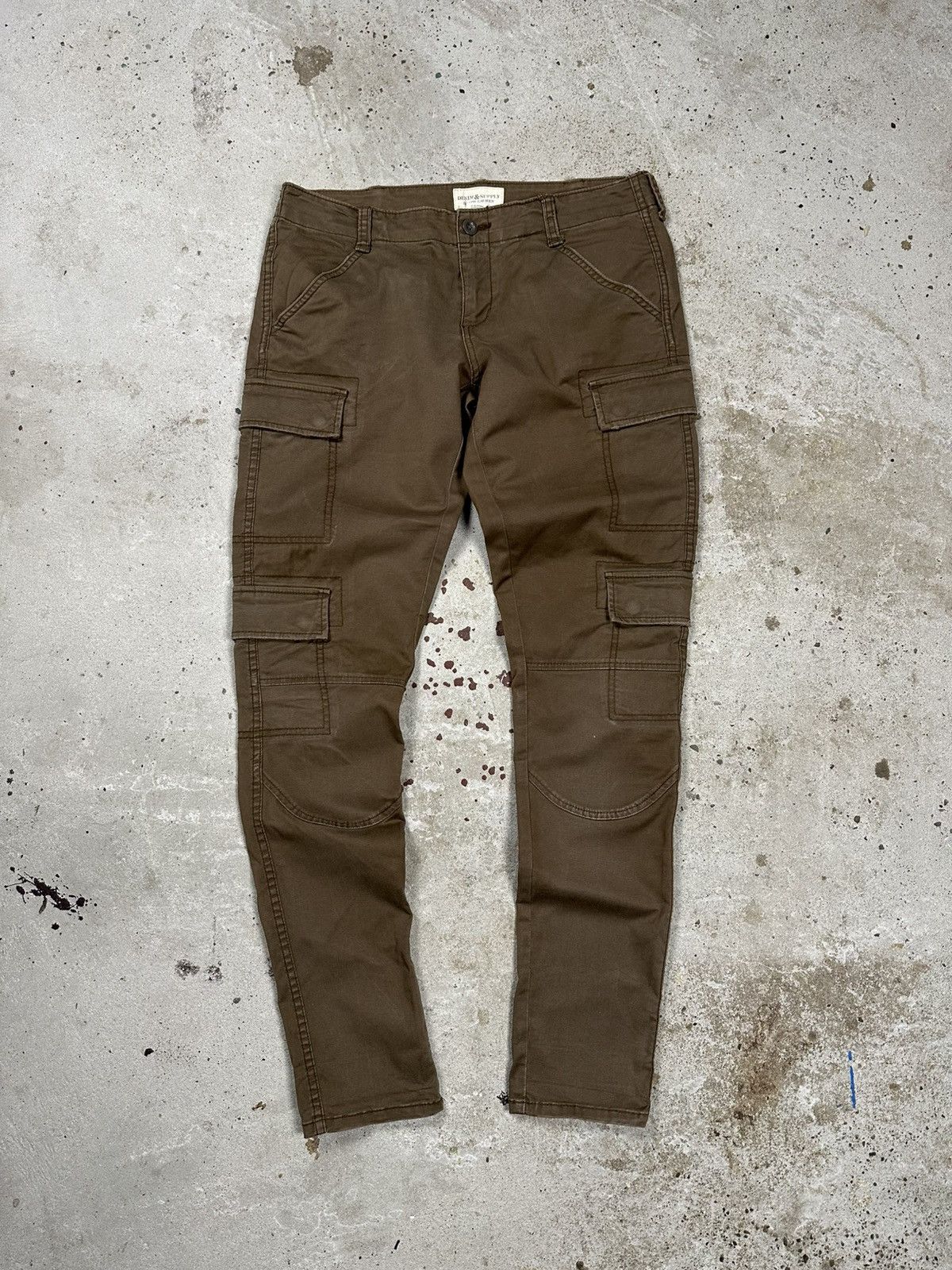 Denim & Supply Ralph Lauren Vintage Y2K Denim & Supply Ralph Lauren Brown Cargo Pants Size US 28 / EU 44 - 1 Thumbnail