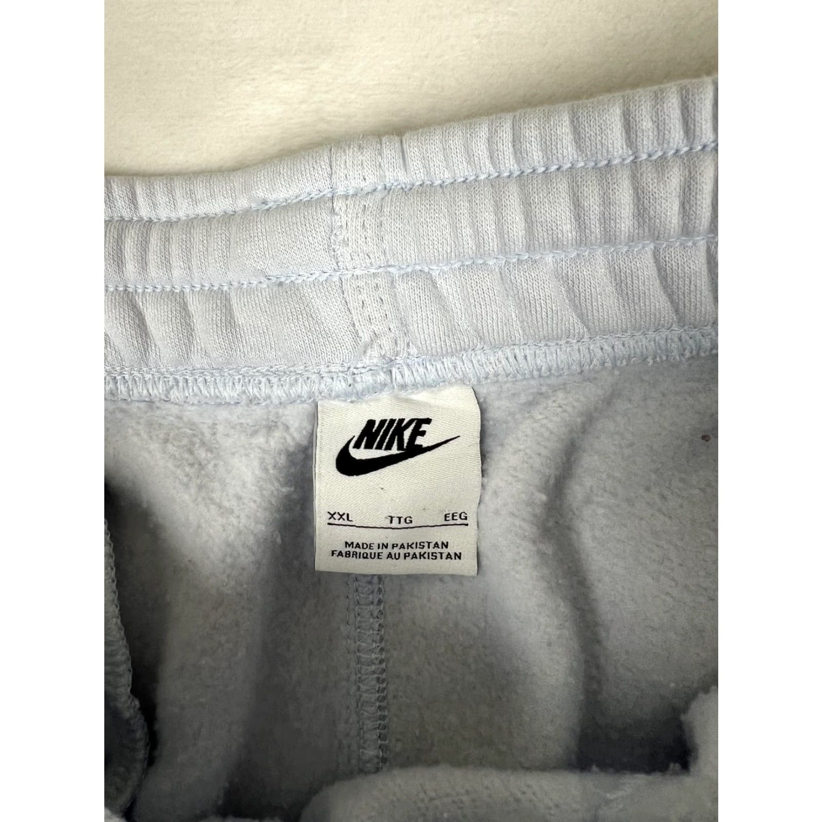 Nike Nike Sweatpants Women 2XL Light Blue Fleece Joggers Swoosh Logo Athletic Pants Size 40" / US 18 - 5 Thumbnail