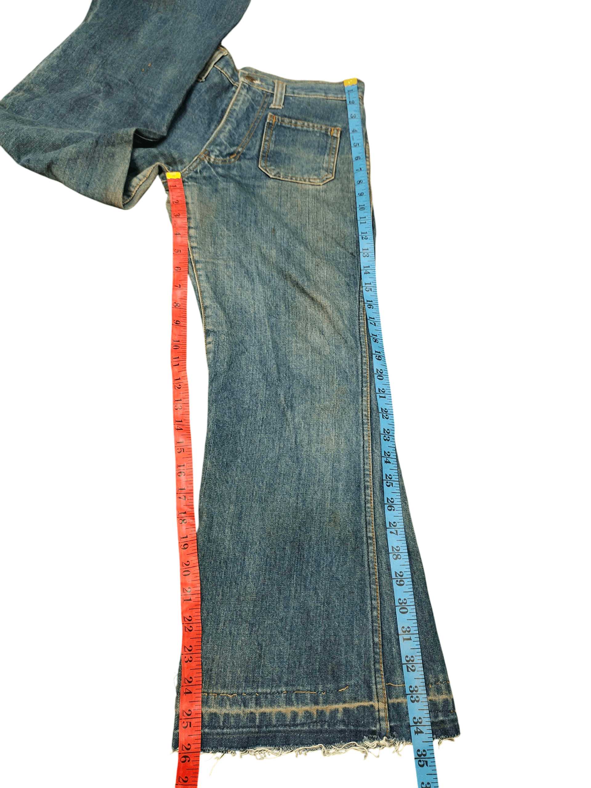 If Six Was Nine Flare Jeans Acme Japan Denim Bootcut Ifsixwasnine Lgb Size US 32 / EU 48 - 18 Thumbnail