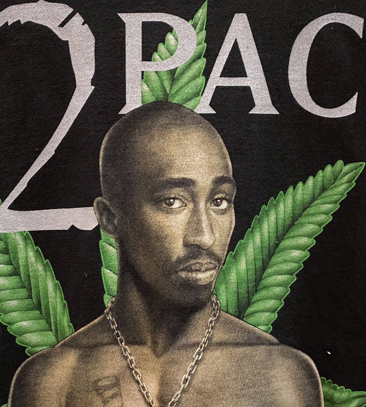 Band Tees × Rap Tees × Vintage TShirt Tupac Shakur Weed Mariyuana 2000s Rap Tee Vintage Vtg Size US XL / EU 56 / 4 - 3 Thumbnail