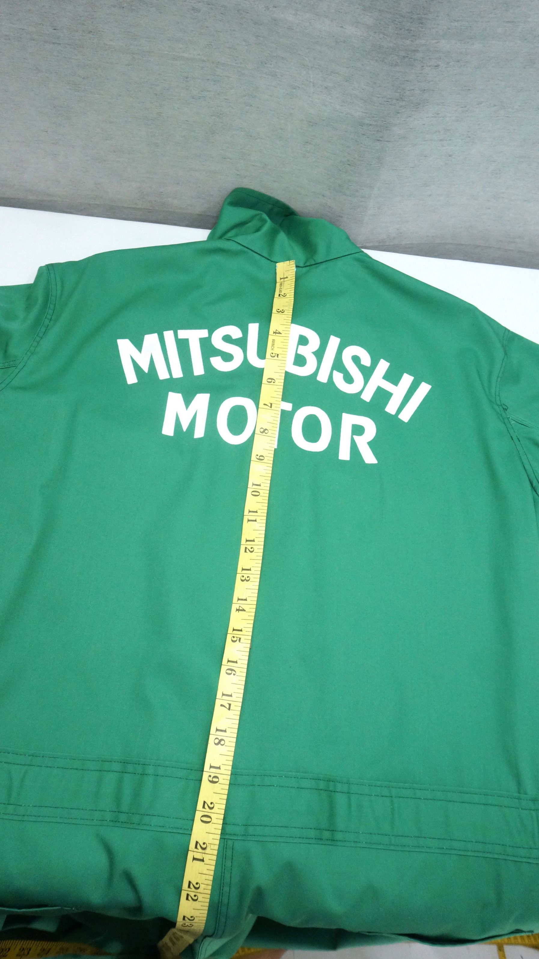 Japanese Brand Vintage MITSUBISHI MOTORS Uniform Coverall Size US 37 - 7 Thumbnail