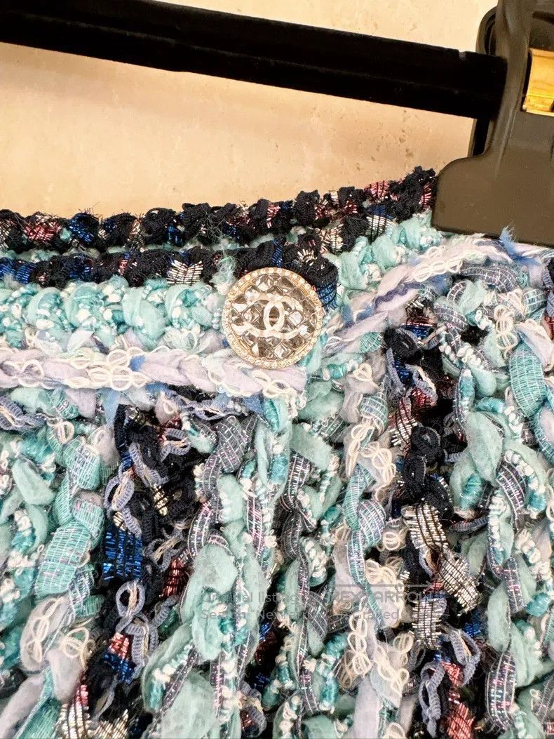 Chanel Chanel 23P spring and summer preview blue colourful stripe Size 25" / US 0 / IT 36 - 7 Thumbnail