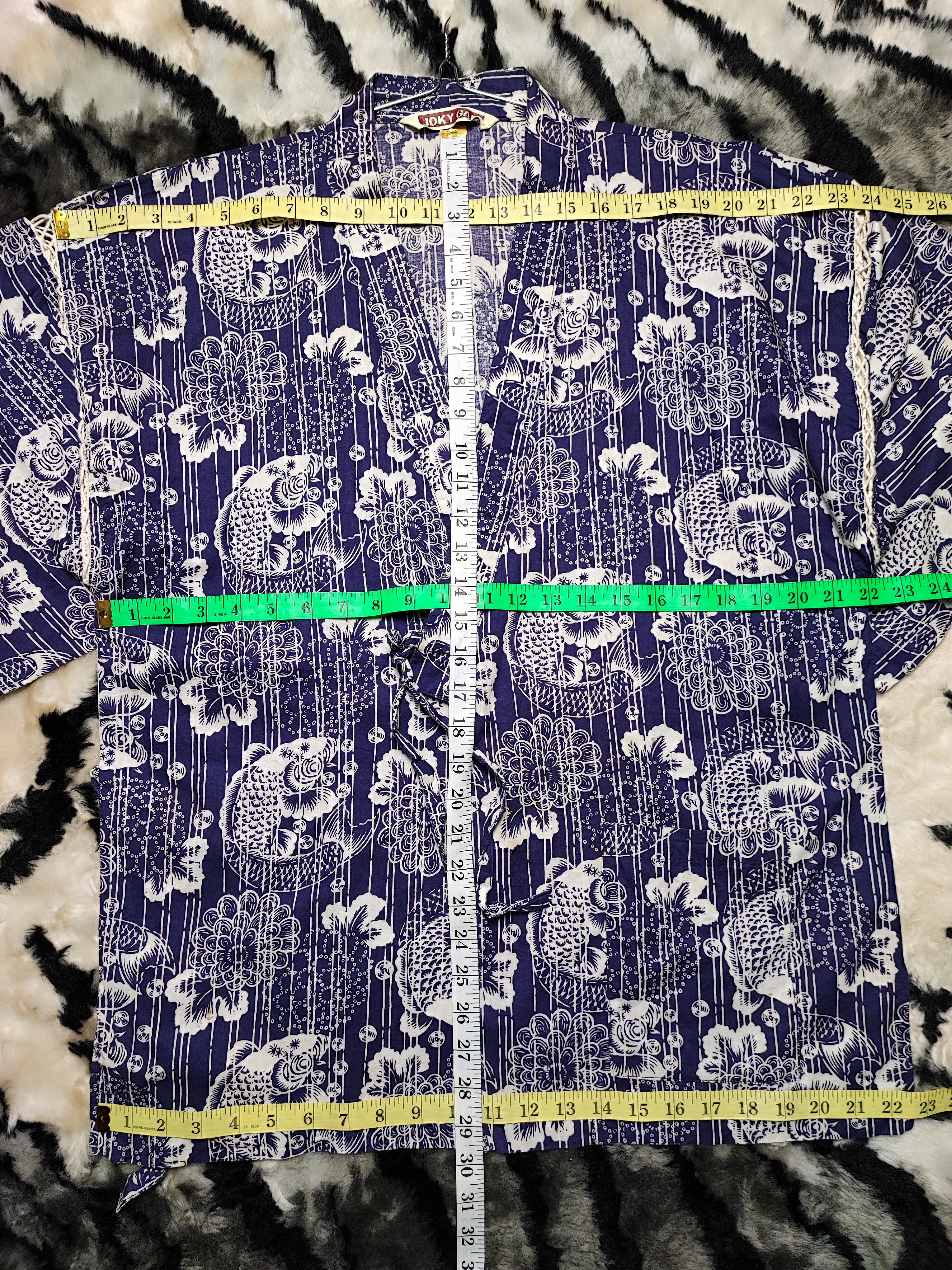 Japanese Brand Kimono Fish Koi Full Print Size M / US 6-8 / IT 42-44 - 20 Thumbnail