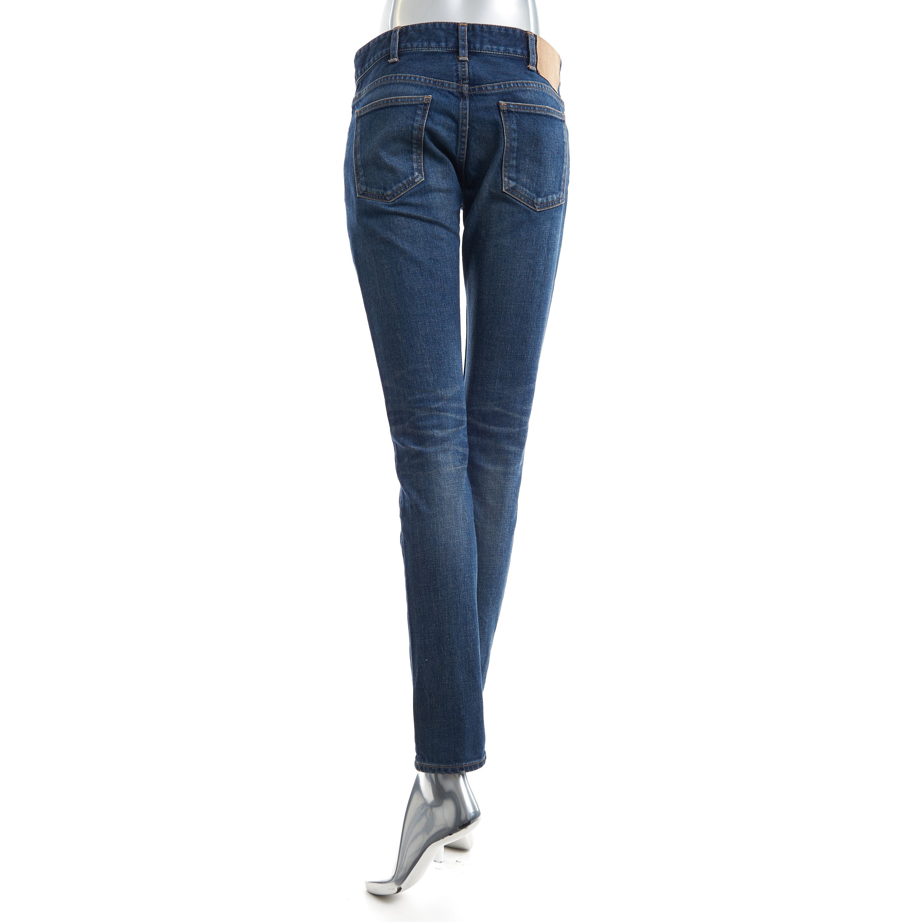 Celine Skinny Jeans In Dark Union Wash Denim Size 27" / US 4 / IT 40 - 4 Thumbnail