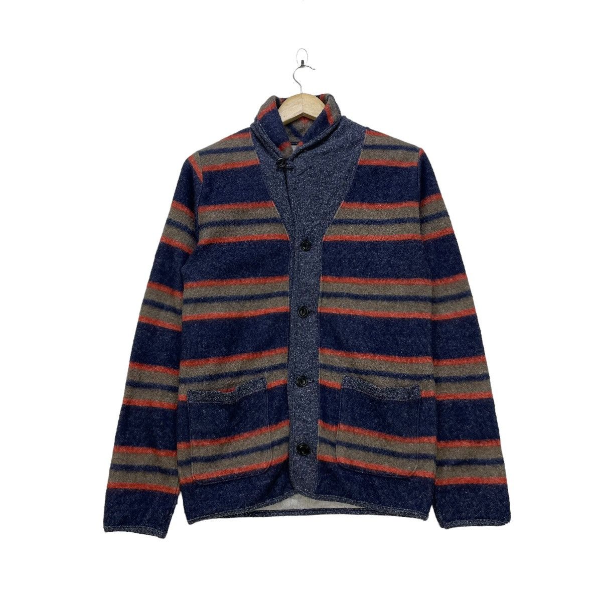 AMI × Buzz Rickson's Shawl Collar Ami Stripes Button Eyes Jacket Size US M / EU 48-50 / 2 - 1 Thumbnail