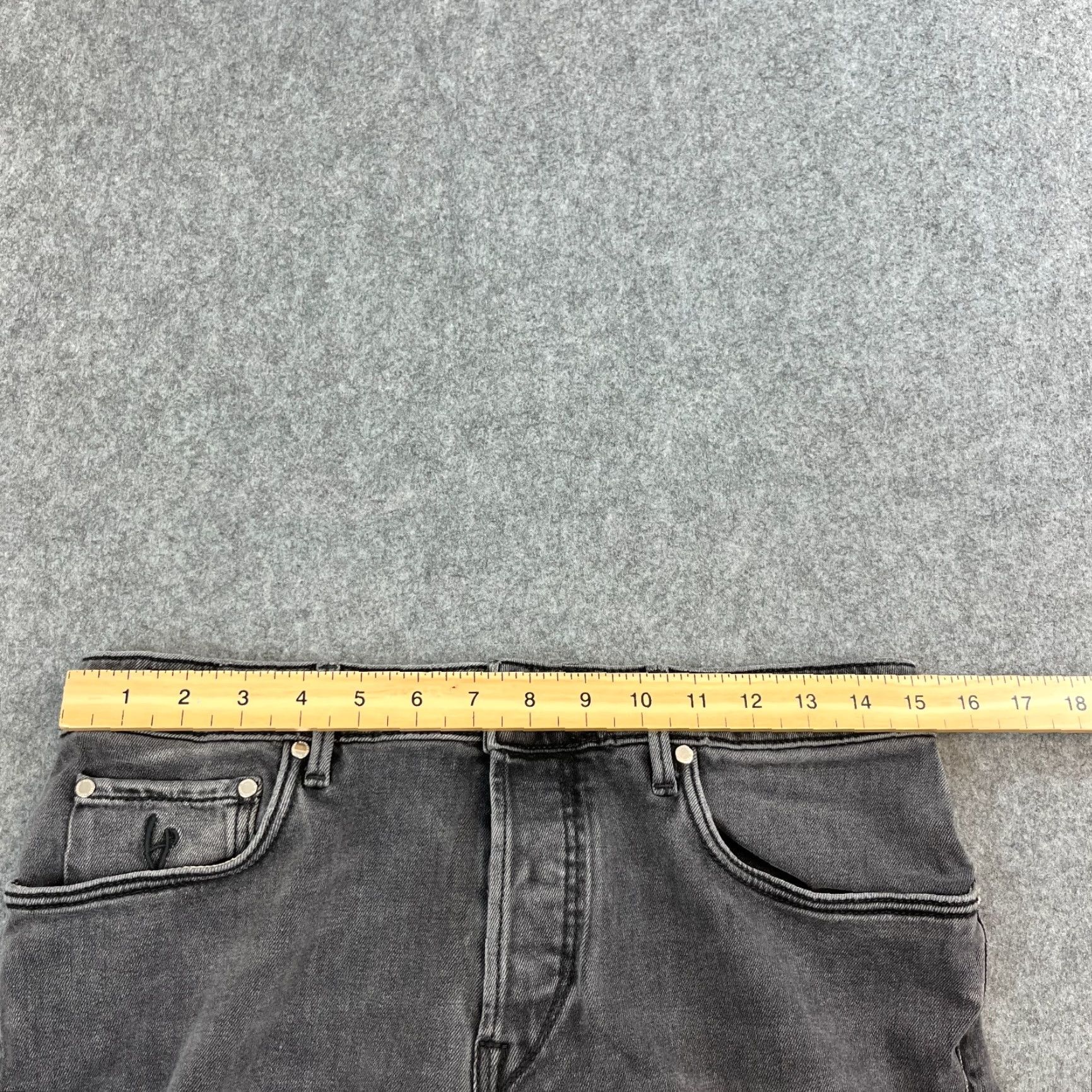Vintage Handpicked Mens Jeans Slim Fit 32 30 Dark Grey Stretch Ravello Made In Italy Jeans Slim Mens 32 Grey Size US 32 / EU 48 - 6 Thumbnail