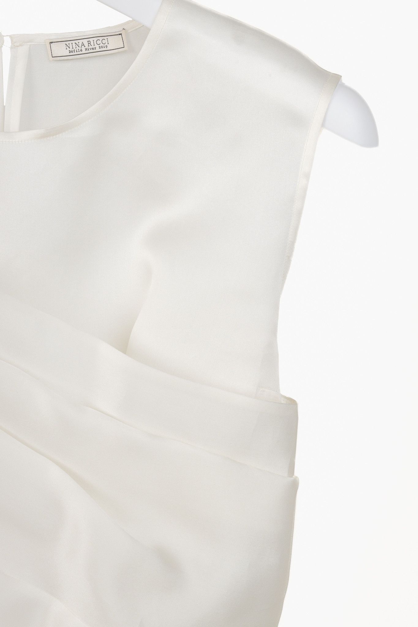 Nina Ricci Nina Ricci White Organza Ruffle Detail Top Size M / US 6-8 / IT 42-44 - 5 Thumbnail