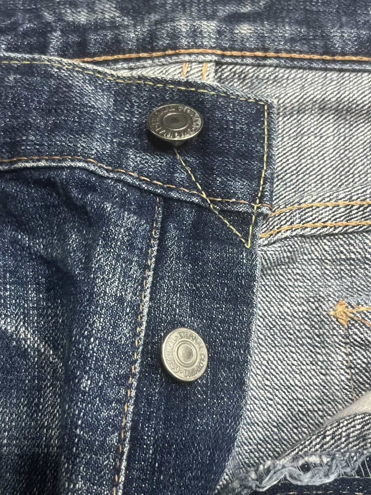 Eternal Vintage Japanese Brand Eternal Blue Faded Washed Slash Jeans Size US 32 / EU 48 - 7 Thumbnail
